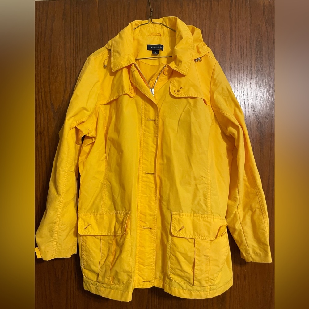 Lands' End Yellow Women's Utility Jacket